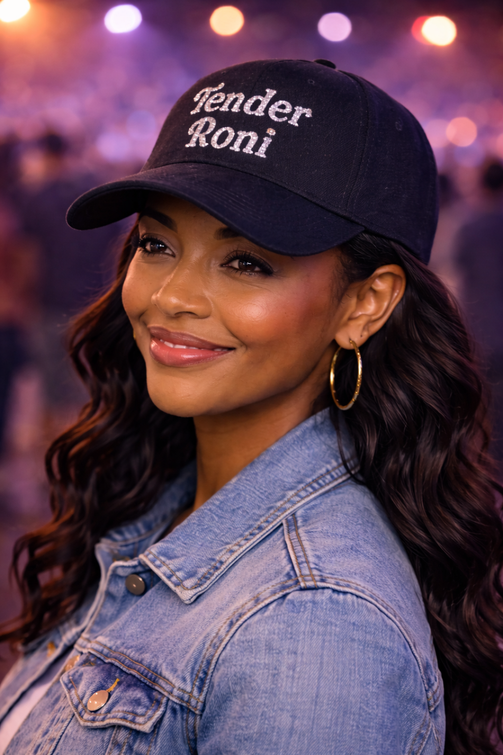 Tender Roni Glitter Baseball Hat