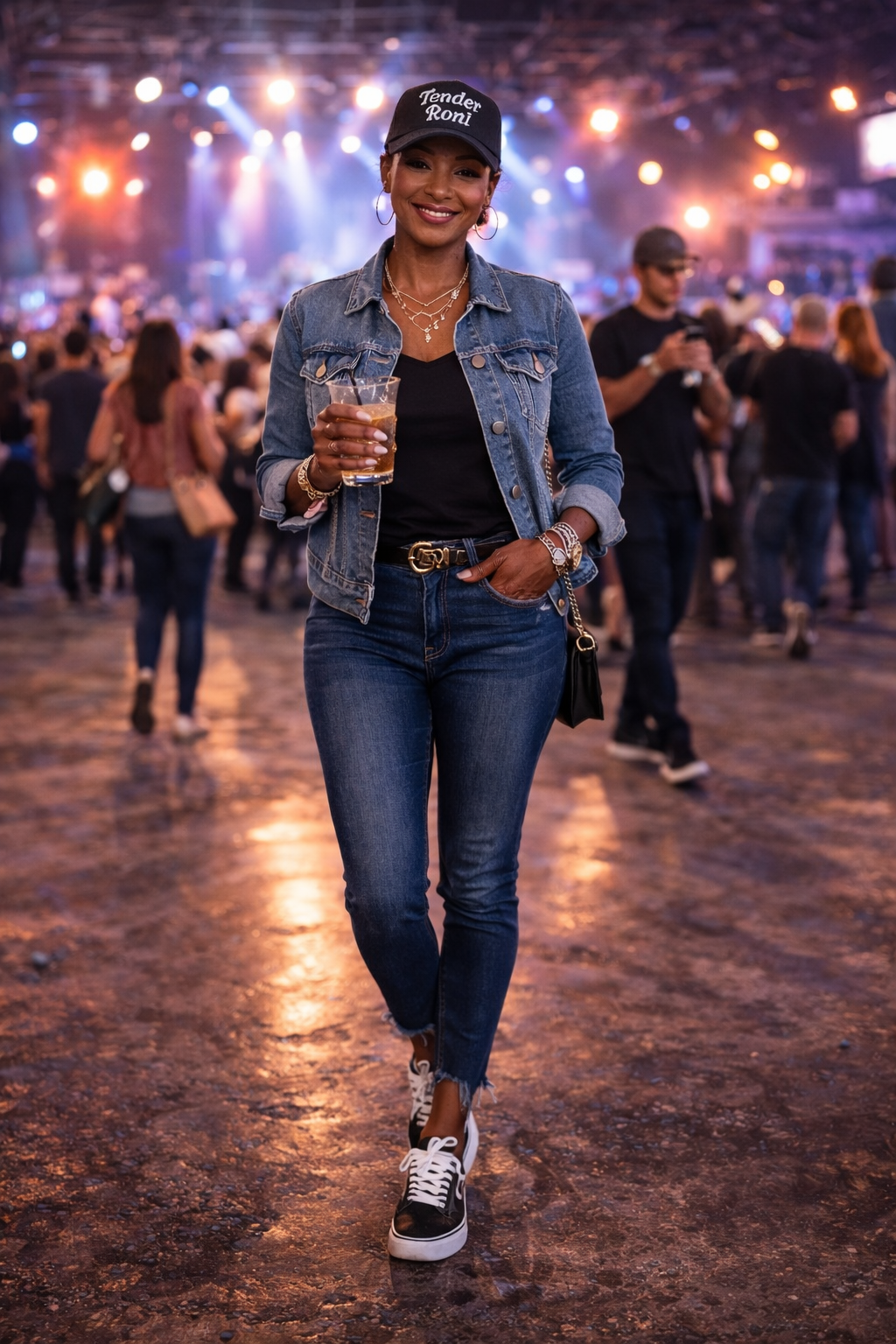 Tender Roni Glitter Baseball Hat