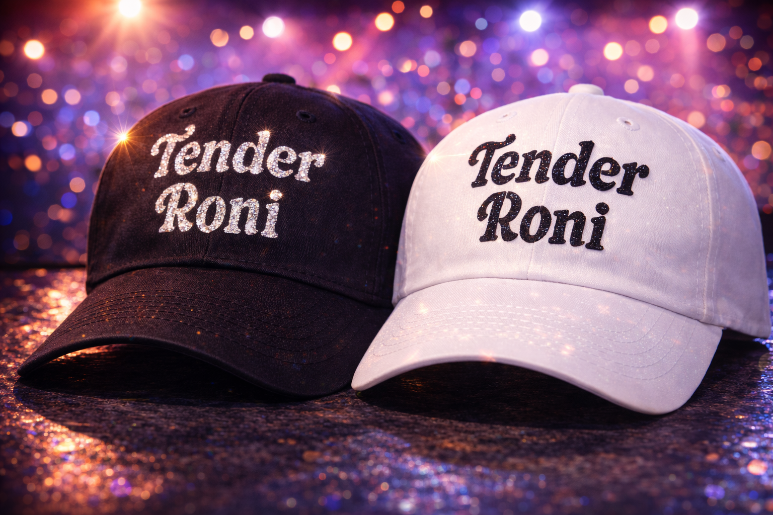 Tender Roni Glitter Baseball Hat