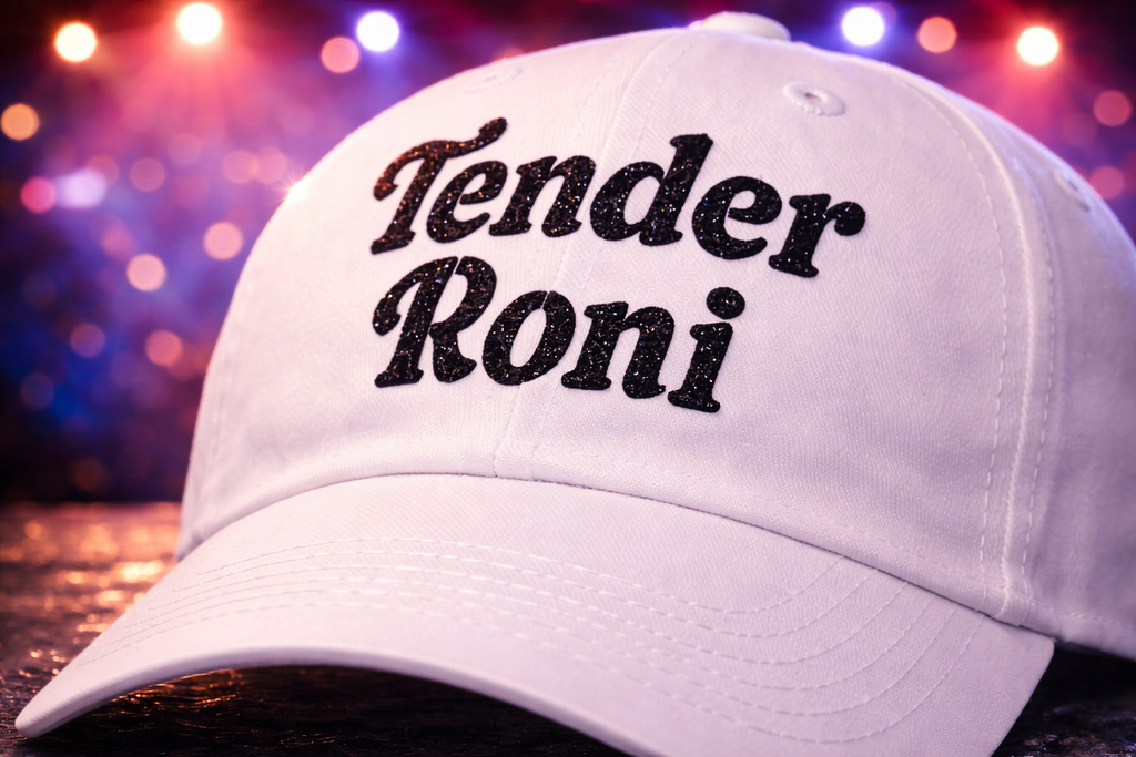 Tender Roni Glitter Baseball Hat