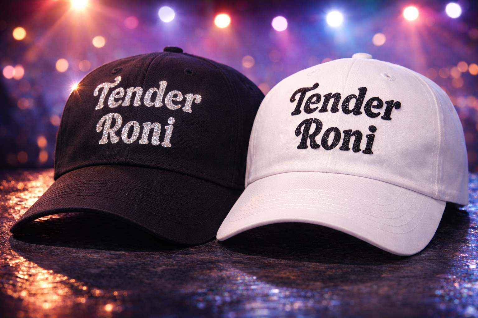 Tender Roni Glitter Baseball Hat