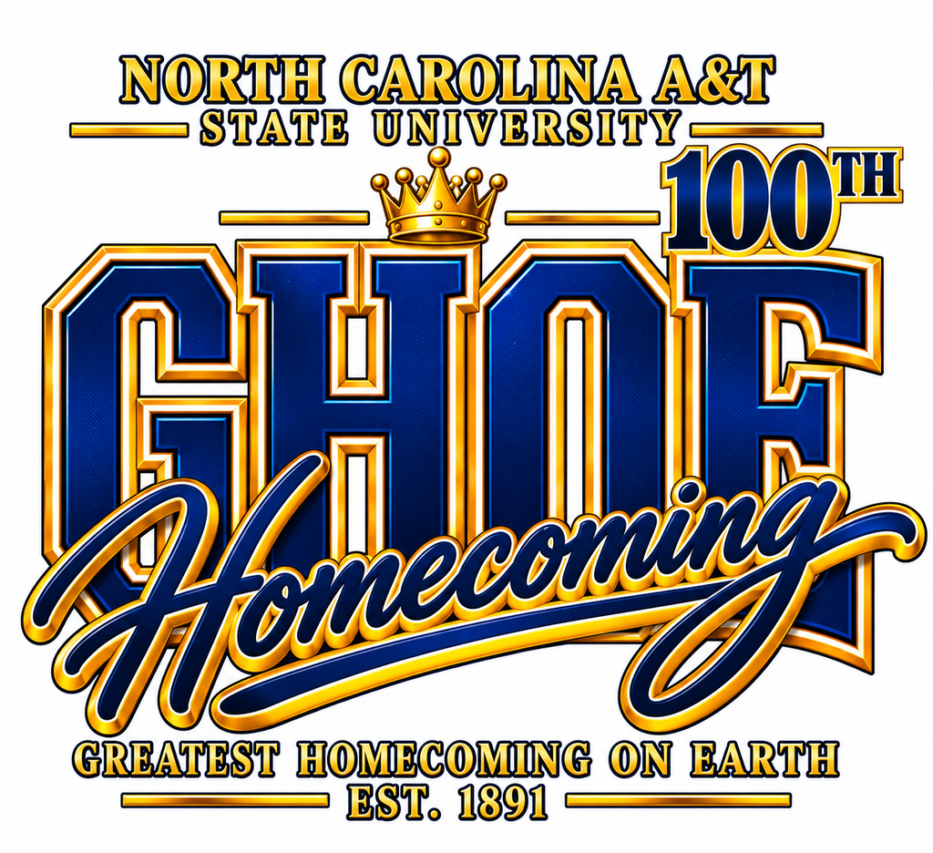 High-definition isolated Aggie 100th GHOE Homecoming artwork on white