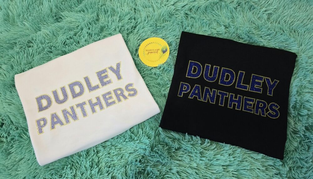 RHINESTONE DUDLEY PANTHER T-SHIRT