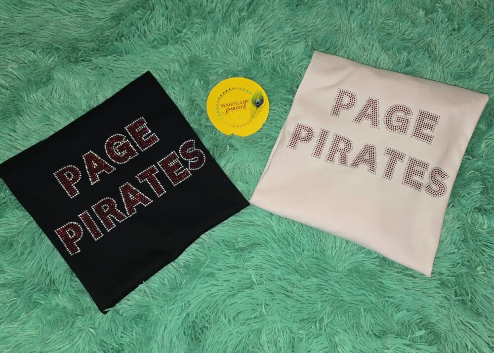 RHINESTONE PAGE PIRATE T-SHIRT